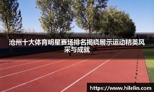 沧州十大体育明星赛场排名揭晓展示运动精英风采与成就